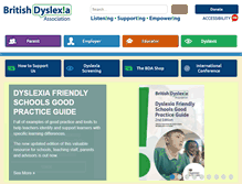 Tablet Screenshot of bdadyslexia.org.uk